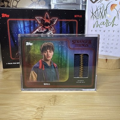 2025 Topps Stranger Things Will Byers 1/1 Authentic costume Relic Zipper