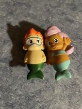 2 Bubble Guppies Finger Puppets Lot Bath Toys Boy/girl Mermaids