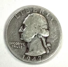 1947-D Washington Quarter - Free Shipping