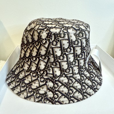 s.t.s　DIOR・TEDDY-Dボブハット☆59 CHRISTIAN DIOR Oblique Reversible Teddy-D Brim Bucket Hat 59