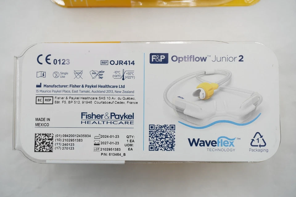Cánula nasal F&P Fisher Paykel Optiflow Jr Junior 2 OJR414 Foto 2 de 3
