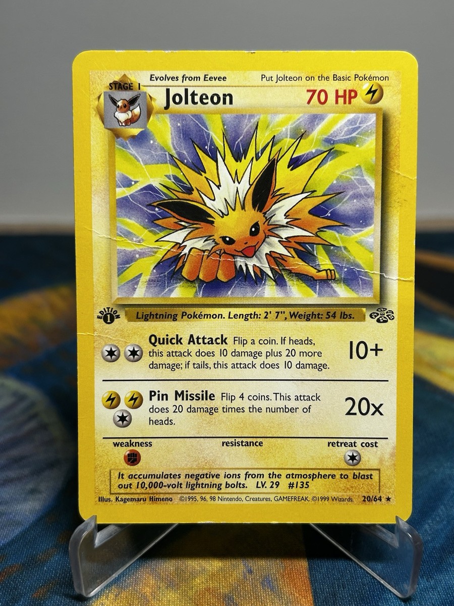 Jolteon 20/64 Jungle First 1st Edition Non Holo Rare Pokémon