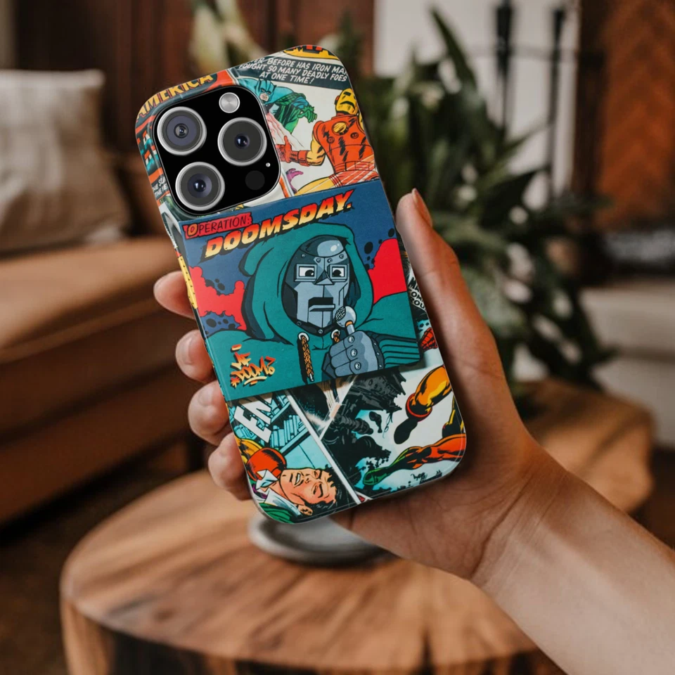 Vintage Doomsday Comic Book Supervillain Phone Case for iPhone & Samsung Galaxy - Image 3 of 4