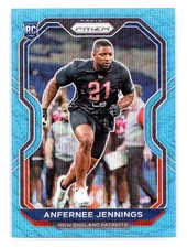 Anfernee Jennings 2020 Panini Prizm #371 Blue Wave Prizm /199 RC Rookie
