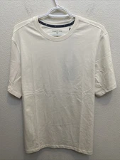 Kenneth Cole Active Mens Medium Vintage White Short Sleeve Crew Neck T-Shirt NWT