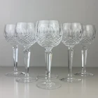 Set Of 6 Vintage Waterford Crystal Colleen Wine Hock Glasses 7 3/8"