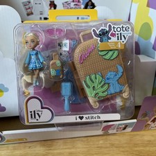 Disney ILY 4Ever Tote Teenies I Love Stitch Mini Doll Hawaii Series 4 New 