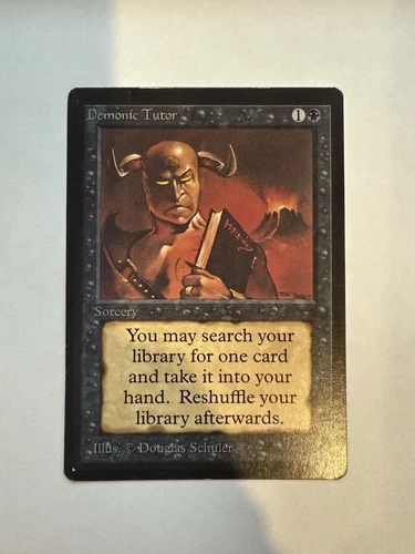 Demonic Tutor - LP - Beta - Magic the Gathering