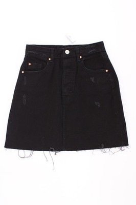   Stradivarius Jeansrock Rock für Damen Gr. 34, XS schwarz  