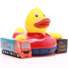 Badeente Trucker Quietscheente Quietscheentchen Gummiente Plastikente Ente