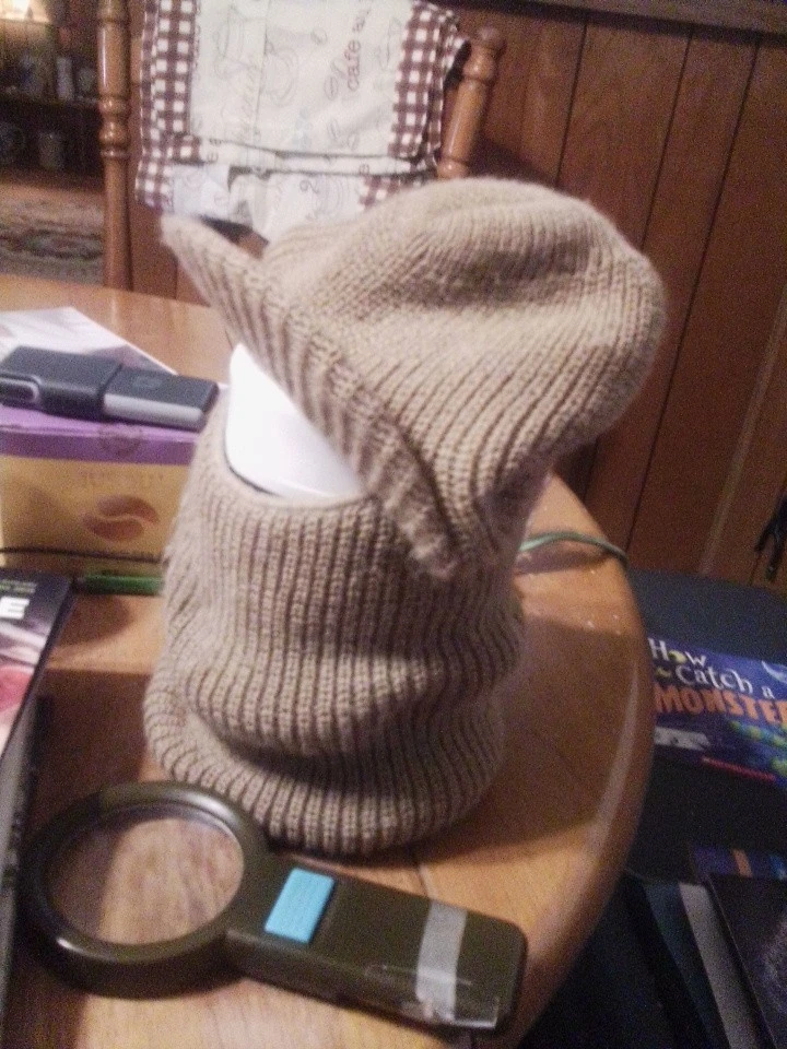 Balaclava Face Mask With Visor Made In The USSR Vintage military rare silhouett