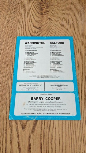 Warrington Rugby League Programmes 1976 - 2006 - Picture 21 of 117