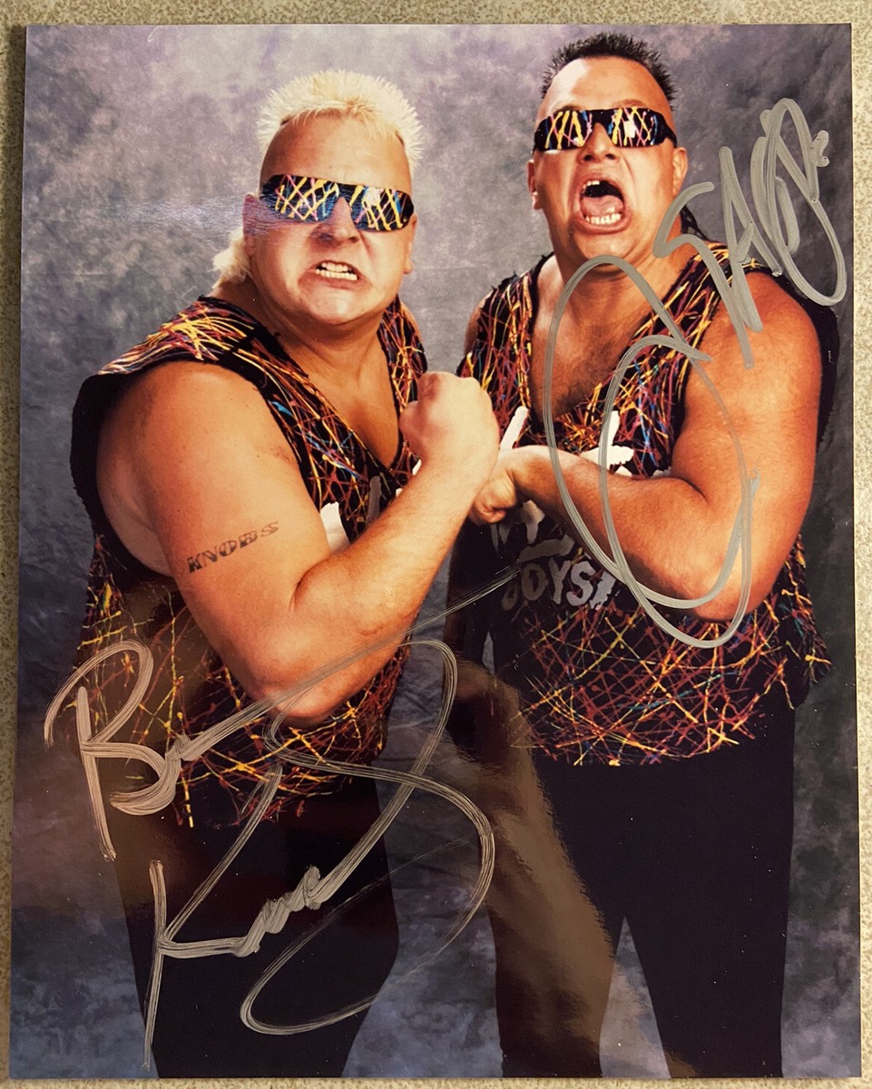 Nasty Boys Brian Knobbs Jerry Sags Signed Original Autograph 8x10