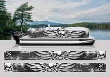 WRAPPING PONTOON REPLACEMENT GRAPHICS KIT DECAL STICKERS BOATS WINGED SKULL JACK