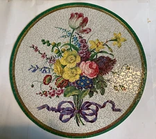 SPRINGBOK vintage BOUQUET OF FLOWERS round puzzle 1965 500 pieces COMPLETE