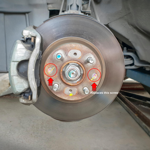Tornillos de rotor de freno de disco - para Honda Acura paquete de 10 - R20 RACING - Imagen 3 de 3