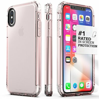 SaharaCase iPhone X/XS Case, Inspire Protection Kit Bundle with Screen Protector
