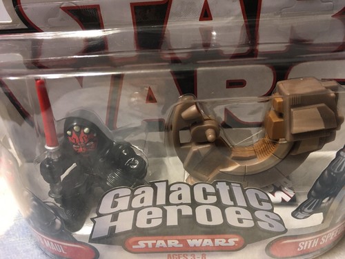 Star Wars Galactic Heroes DARTH MAUL & SITH SPEEDER - Hasbro 07 - Bild 2 von 3