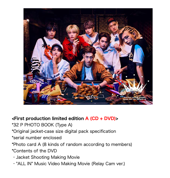 K-POP・アジア ASTRO Japan Debut mini Album Stray Kids ALL IN JAPAN 1st Mini Album 4 type CD Brand New