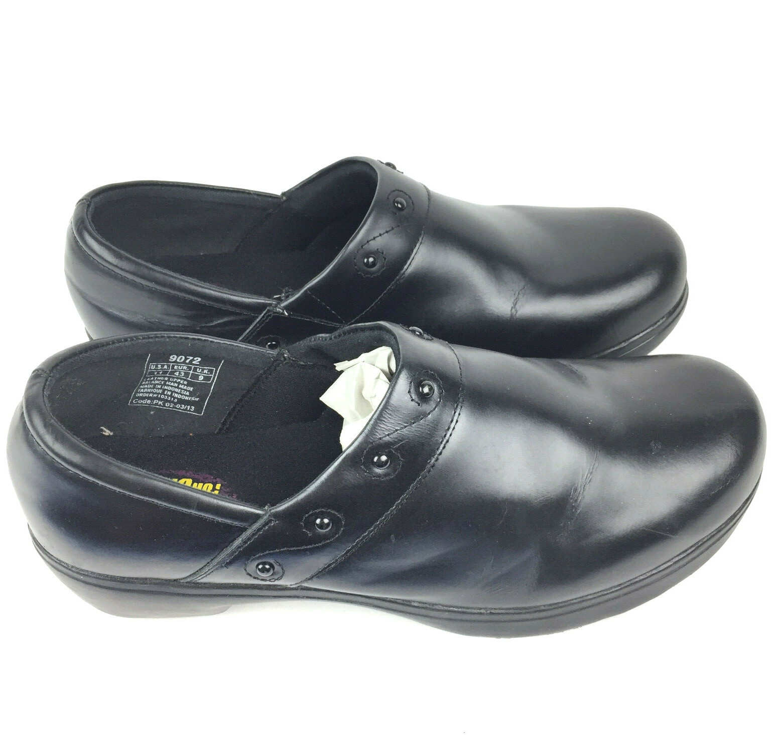 Shoes for Crews Womens US 11 Black 'Verona' Slip Water Resistant