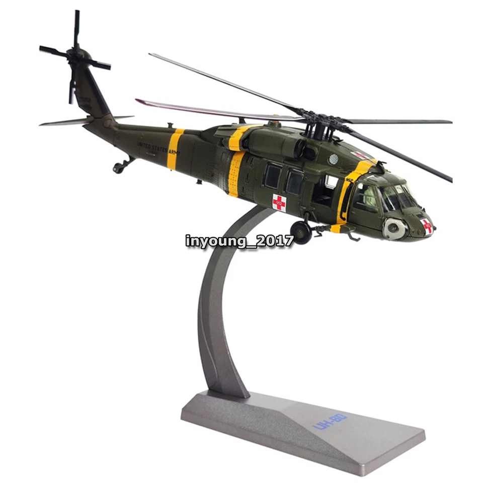 1:72 Sikorsky UH-60 Black Hawk Helicopter Model Diecast Military Airplane Model - Image 3 of 4