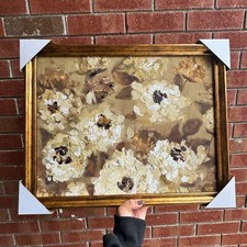 TARGET STUDIO MCGEE OIL PAINTED FLORAL FRAMED WALL ART 1CT