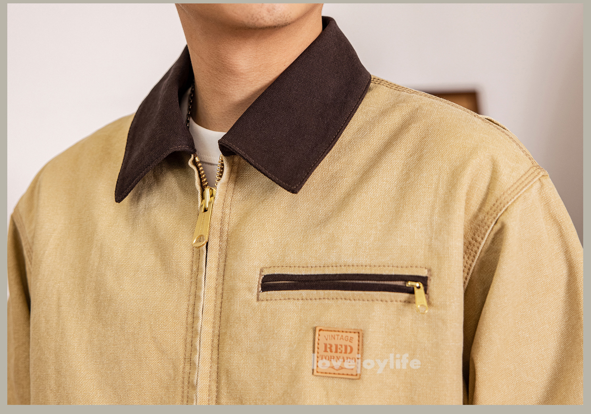 Red Tornado Vintage Duck Detroit Jacket Men Classic Workwear Red Tornado Vintage Duck Detroit Jacket Men Classic Workwear