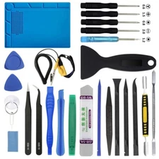 Phone Repair Screen Opening Tool Kit Screwdriver Silicone Pad for iPhone XS 12 8