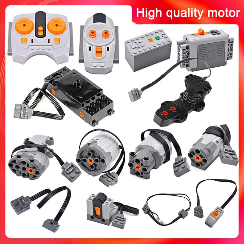 ZCXX 11 pièces Technique Power Funtions Set télécommande moteur servomoteur  boîte de batterie rallonge câble de câble lumineux pour voitures  techniques, compatible avec Lego Technic : : Jeux et Jouets