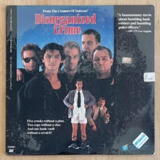 DISORGANIZED CRIME (1989) Sealed Laserdisc Dark Comedy Crime Action Heist Cult