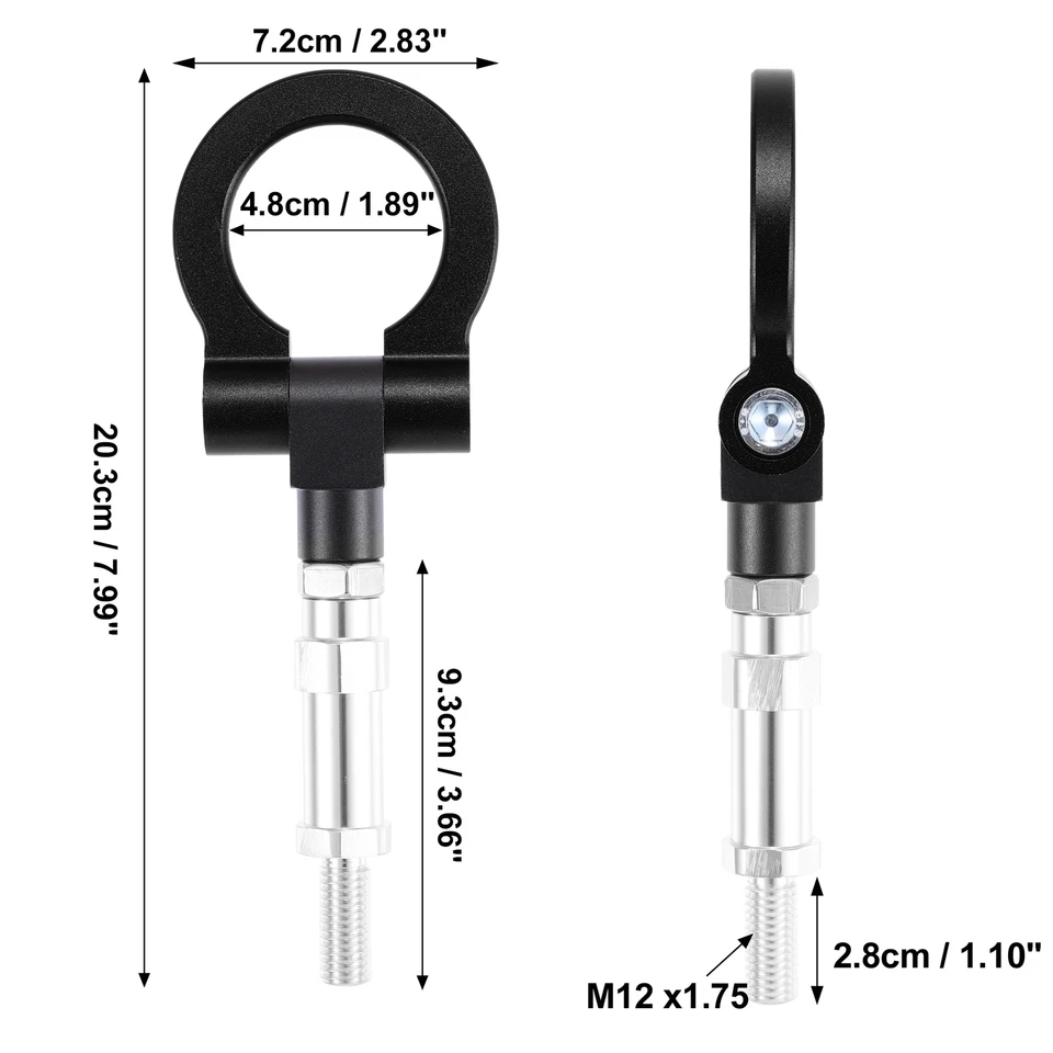 Tornillo de gancho de remolque ojo de anillo de parachoques de aleación de aluminio apto para Honda para Acura TL Foto 3 de 4