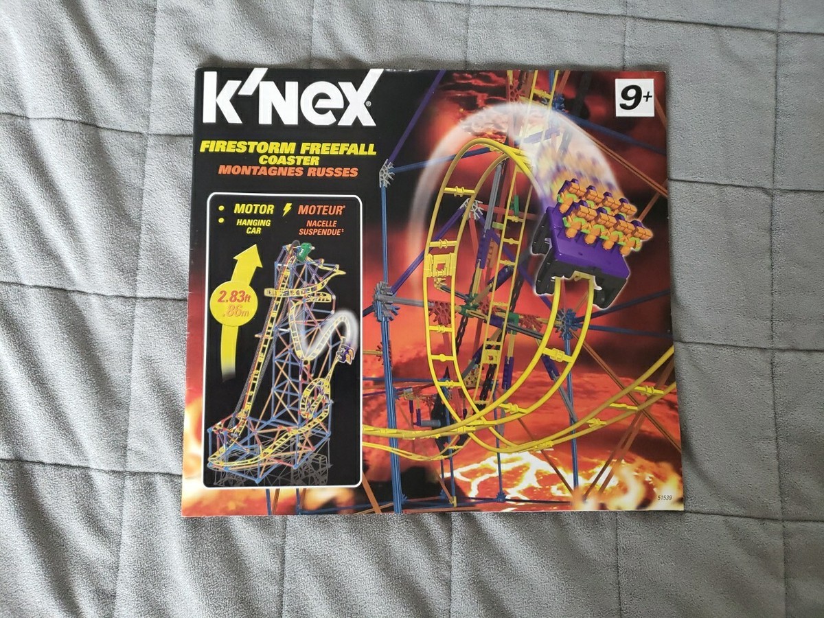 K'NEX Firestorm Freefall Coaster 51539 Complete w Instructions