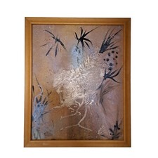 Abstraktes Originalgemälde 40x50cm  gerahmt  Unikat  moderne Kunst  „Lichtwesen"