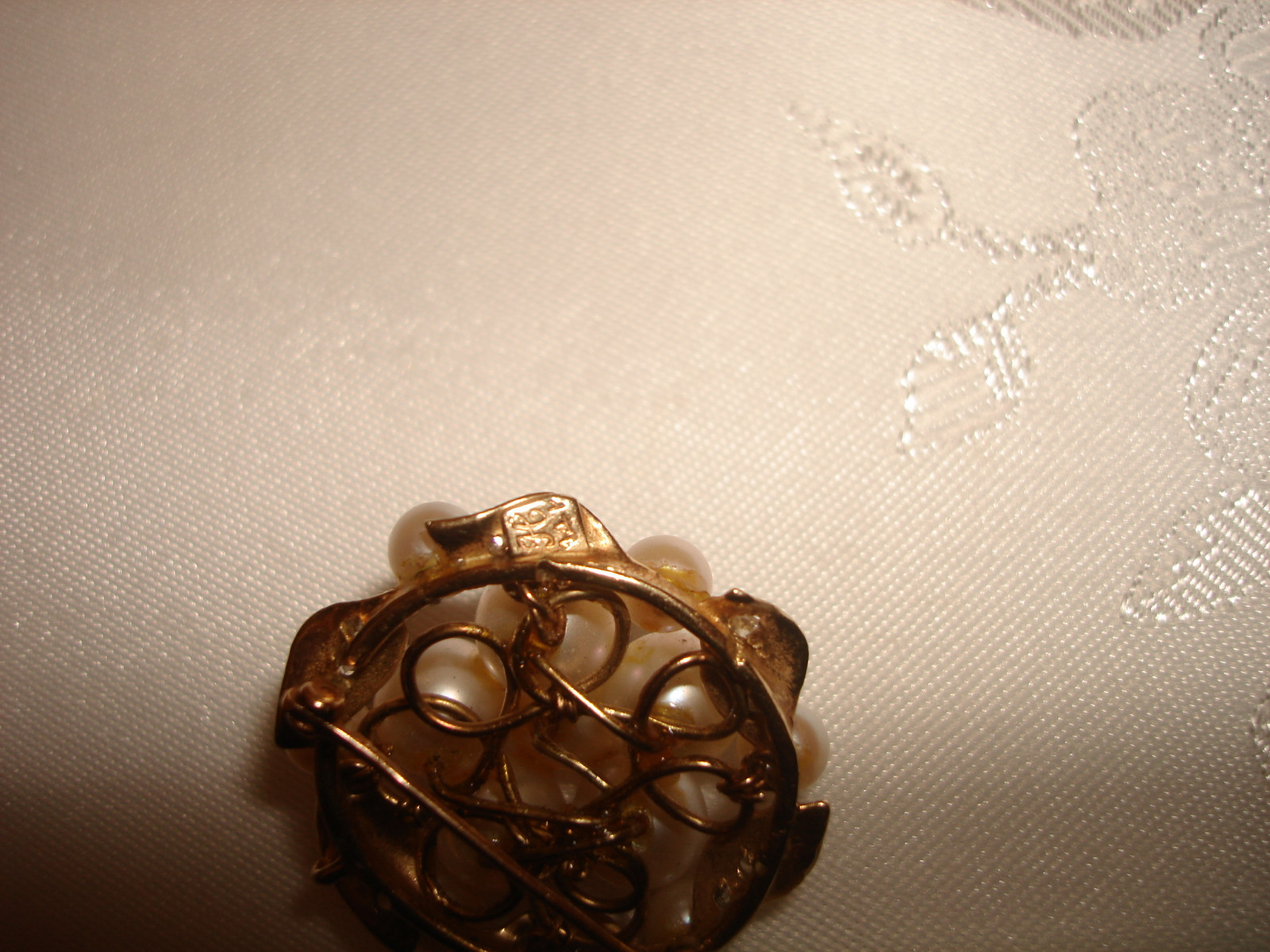 VTG HONORA MARK BEAUTIFUL COLLECTIBLE 14K YELLOW GOLD PEARL DIAMONDS