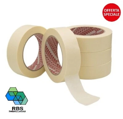 Rotoli nastro adesivo di carta gommata carrozzeria mascheratura 19 25 30 38 50