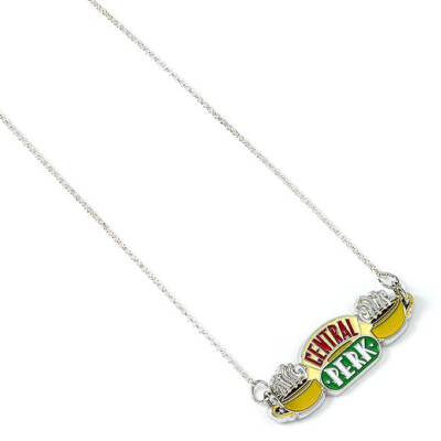 OFFICIAL FRIENDS TV SERIES CENTRAL PERK SILVER PALTED NECKLACE JEWELRY 