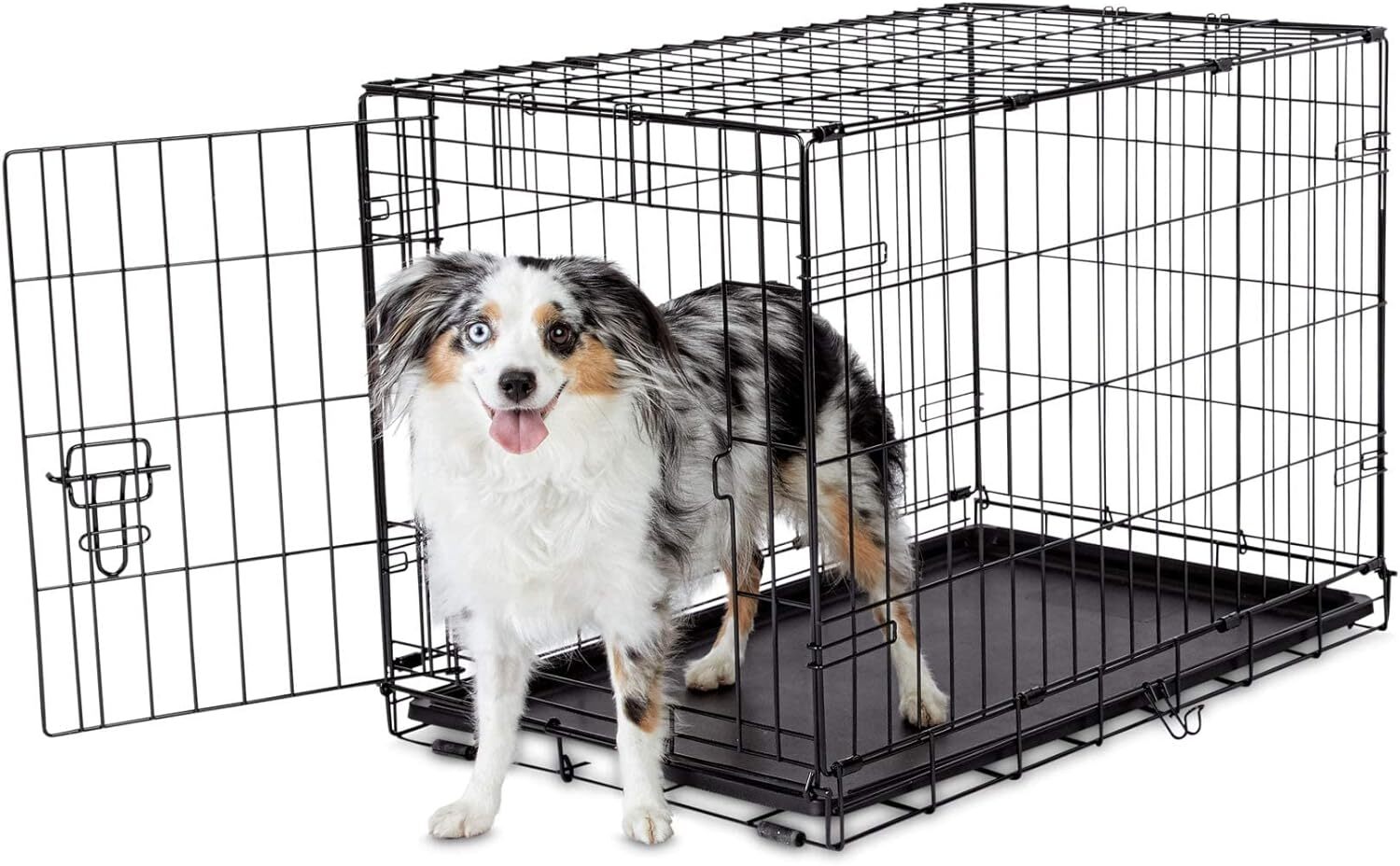 48"/42"/36"/30"/24" Pet Kennel Cat Dog Folding Crate Wire Metal Cage W