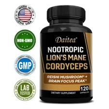 Puzzle Lion's Mane Cordyceps+Ganoderma Lucidum - Peak Brain Focus, Memory