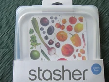Stasher Silicone Reusable Sandwich Storage Size Food Bag - Plastic Free - NEW