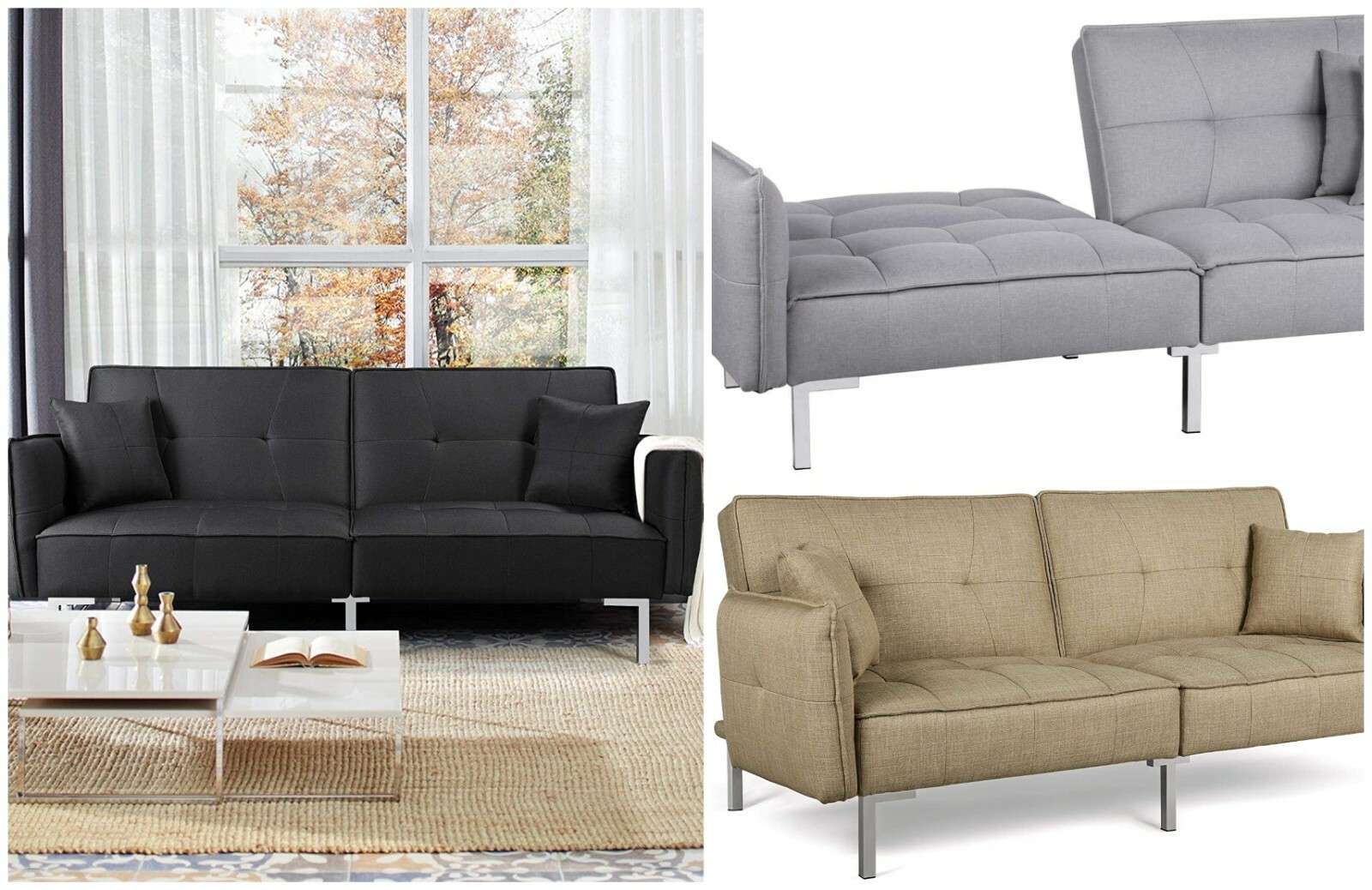 removable back reclining sofa