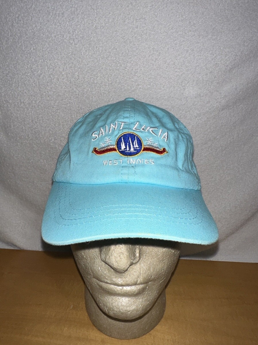 Vintage Saint Lucia West Indies Baseball Cap Trucker Hat Lid