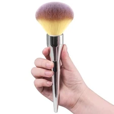 Large Foundation Brush Flat Arched Kabuki for Liquid Cream Powder & Concealer