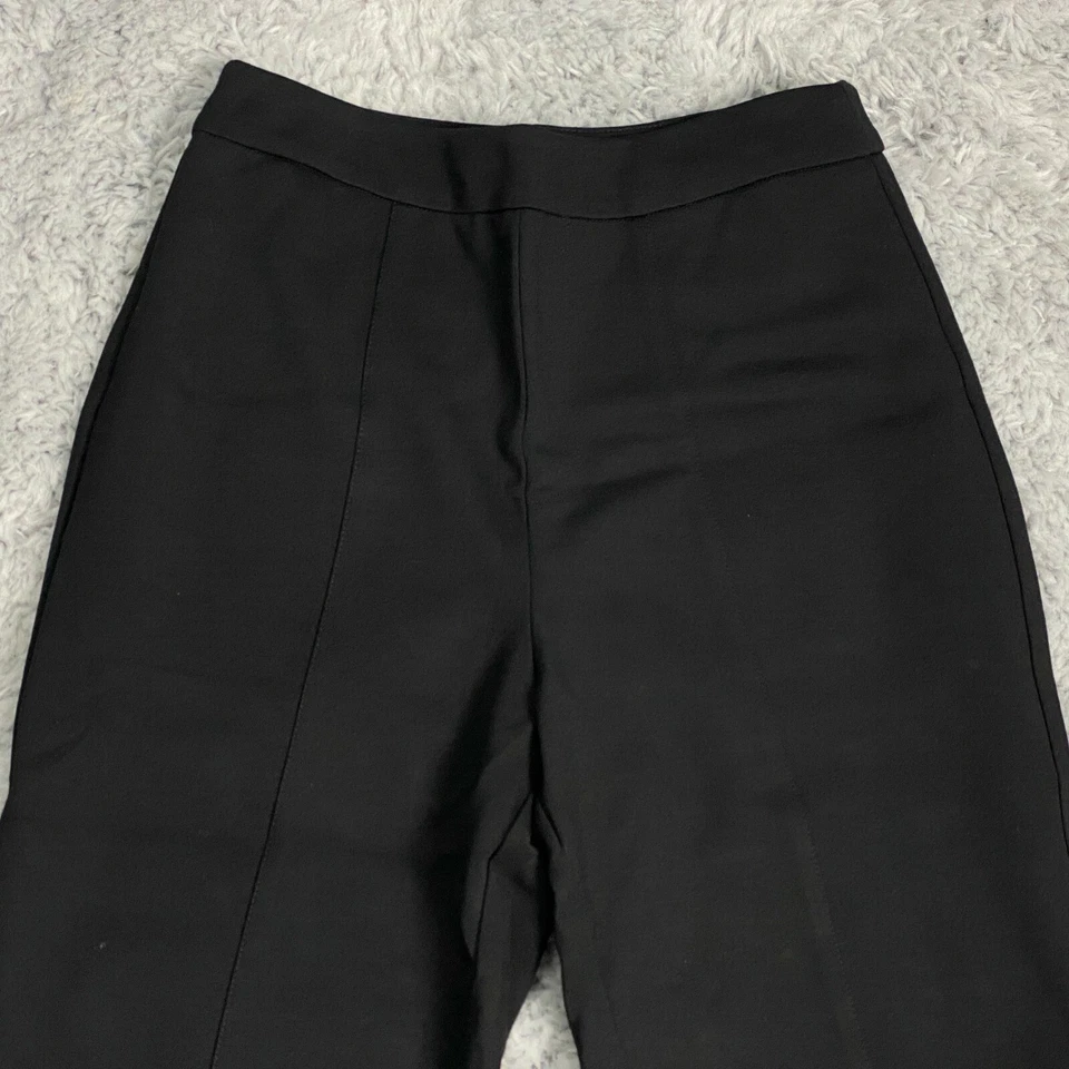 Joan Rivers Reg. Pantalones al tobillo exclusivos con costura frontal negros para mujer talla XXS - NUEVOS Foto 2 de 4