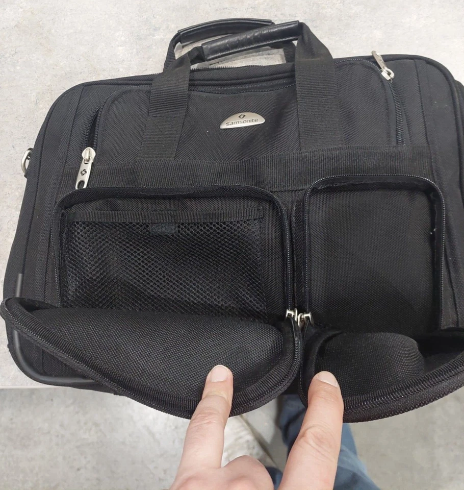 Samsonite Briefcase Computer Laptop Bag Portfolio Messenger Travel 18" - Image 2 of 4