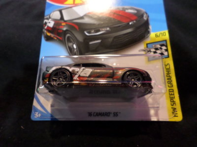 HW HOT WHEELS 2019 HW SPEED GRAPHICS #6/10 '16 CAMARO SS BLACK  HOTWHEELS VHTF