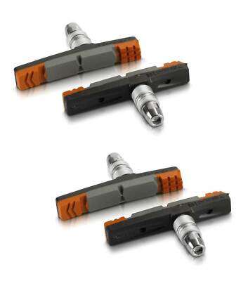 XLC BS-V09 V-Brake Bremsschuhe 70 mm 4er Set für Alu-/Stahlfelgen