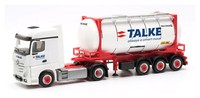 Herpa 316002 H0 Mb Actros Bigspace `18 Swapcontainer-Sattelzug Talke Neu Ovp<