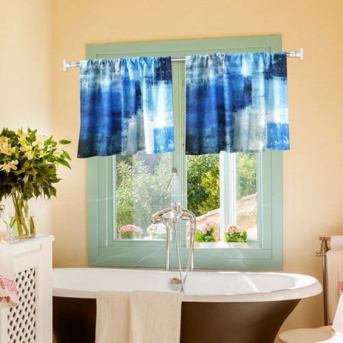 3 Pcs Kitchen Curtain Set Decorative Valance and Tier Curtain Sets wetrJ - Picture 22 of 22