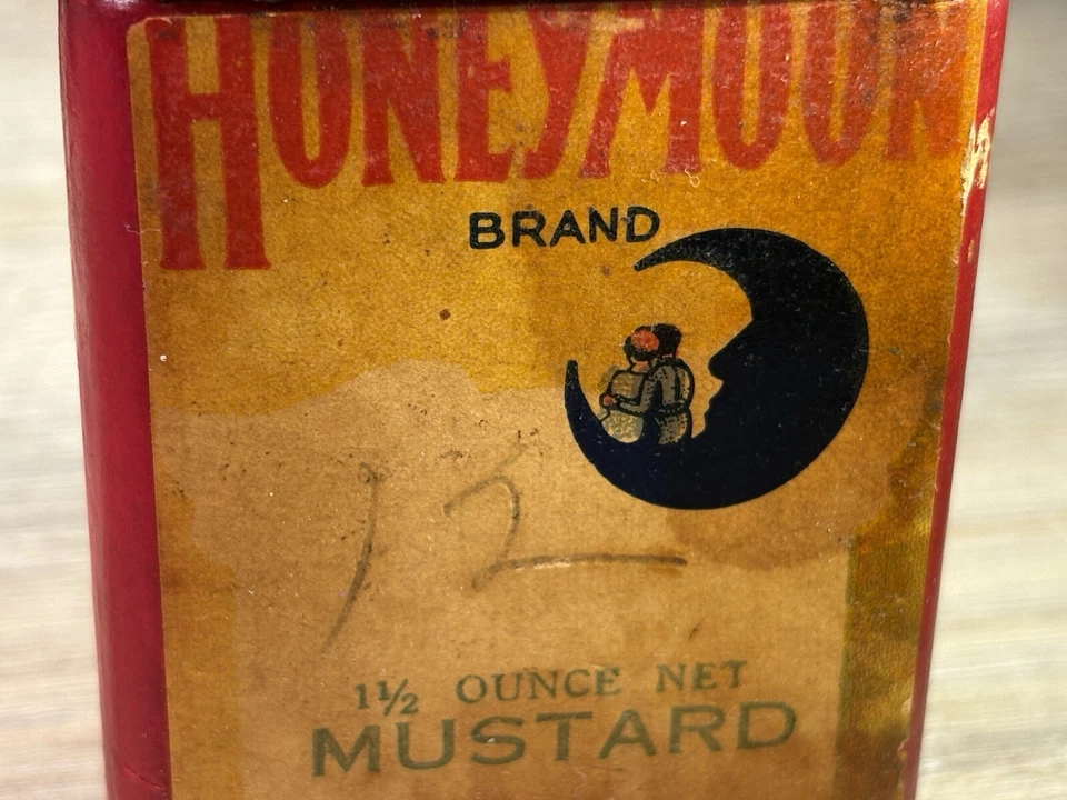 RARE Spice Tin Honeymoon Brand Sioux City Iowa Cohen Grocer Inc Mustard Vtg Orig - Image 4 of 4