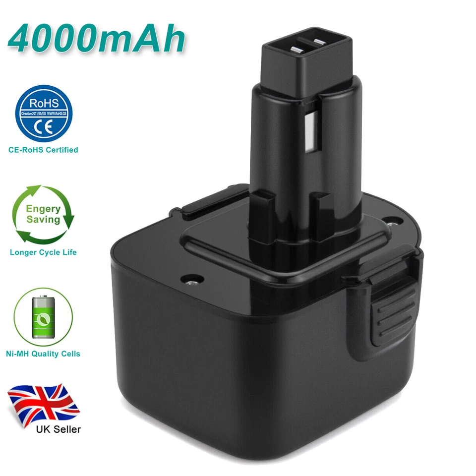 SHENTEC 12V 4000mAh Ni-MH Battery For Dewalt DC9071 DE9074 DE9075 DW9072 DW9071 DE9037